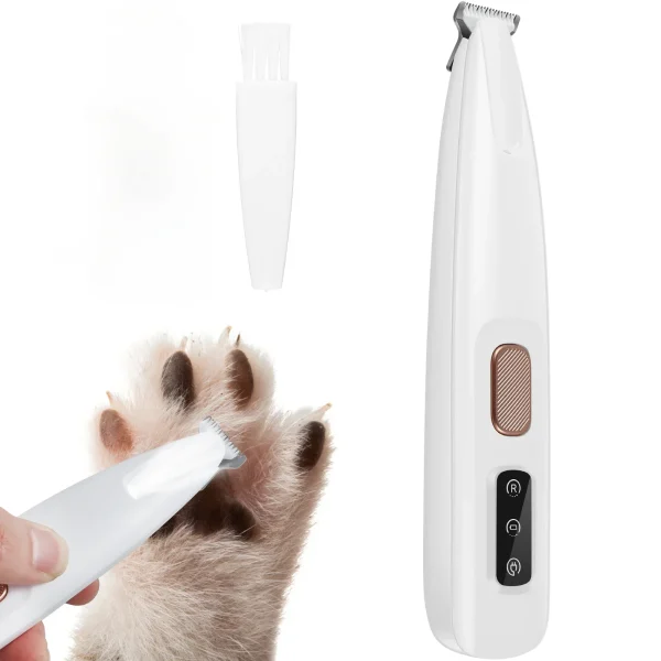 Fully Waterproof Pet Hair Trimmer with LED Light