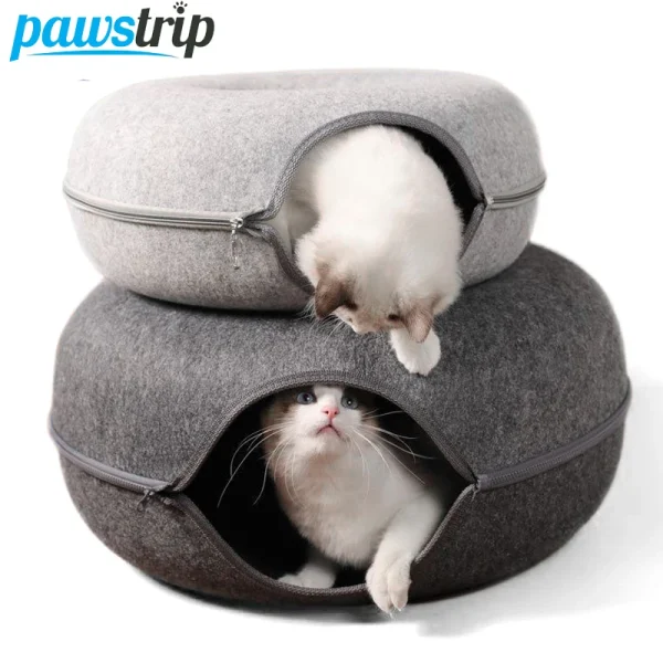 Donut Cat Bed for 2 cats