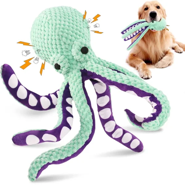 Squeaky Plush Dog Chew Toy
